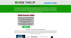 Desktop Screenshot of hidethisip.net