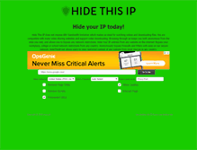 Tablet Screenshot of hidethisip.net